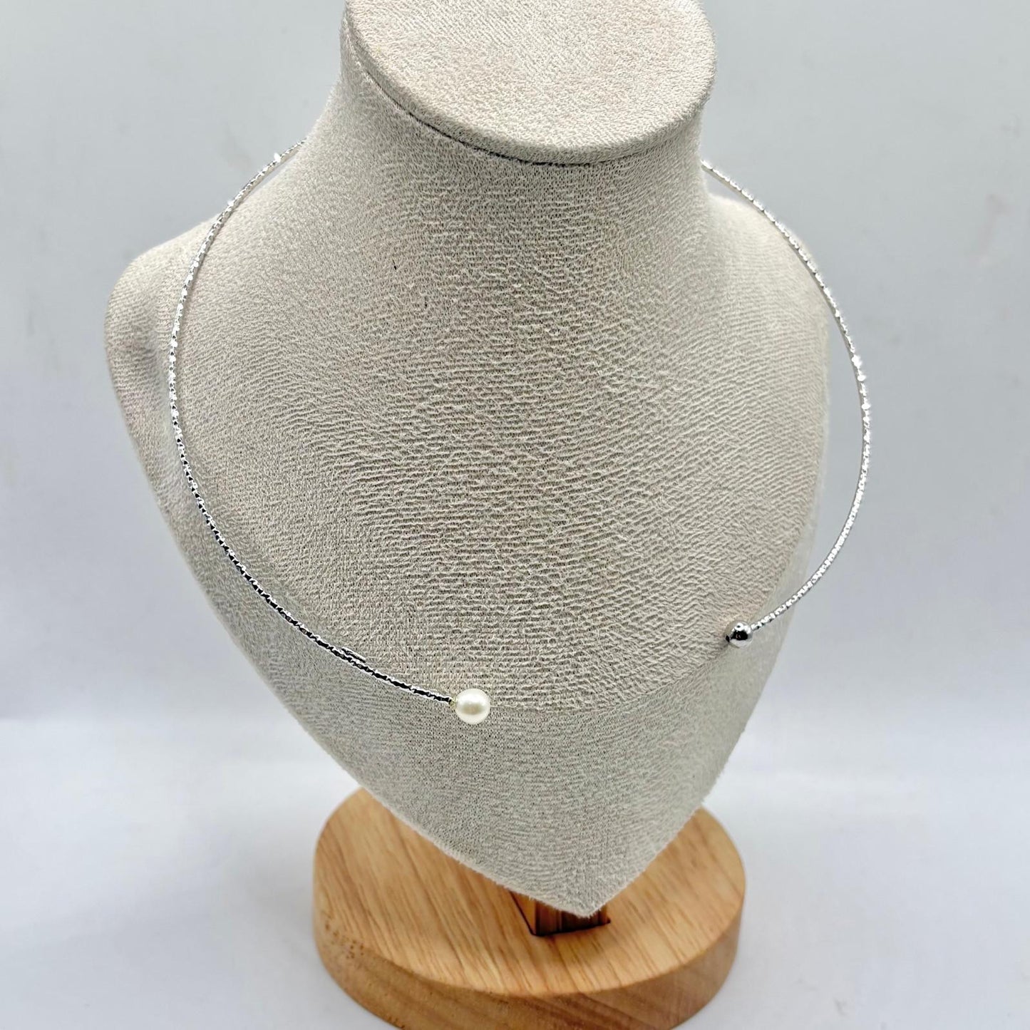 CL RIGIDA DIAMANTATA PALLINA E PERLA