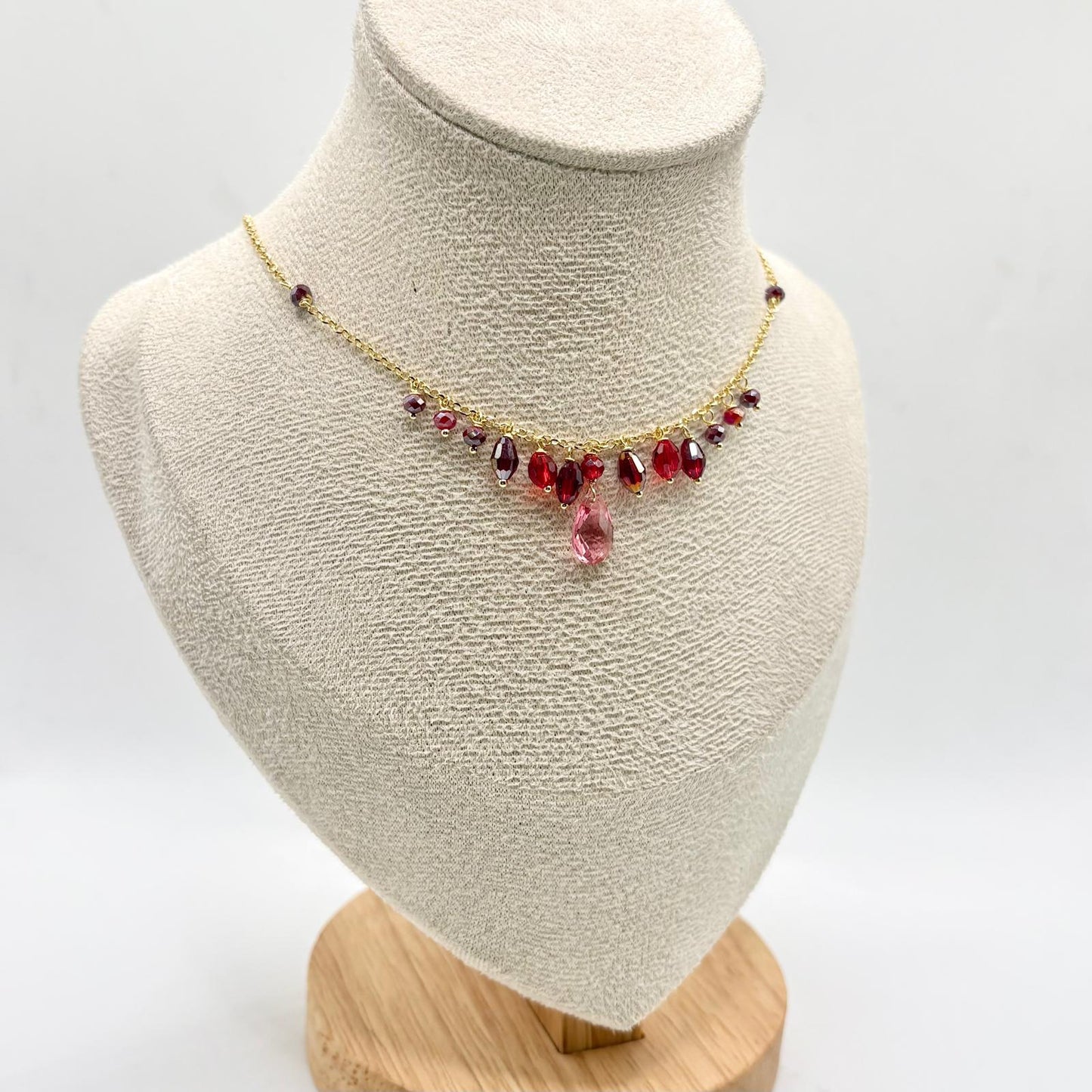 CL PIETRE PENDENTI ROSSE