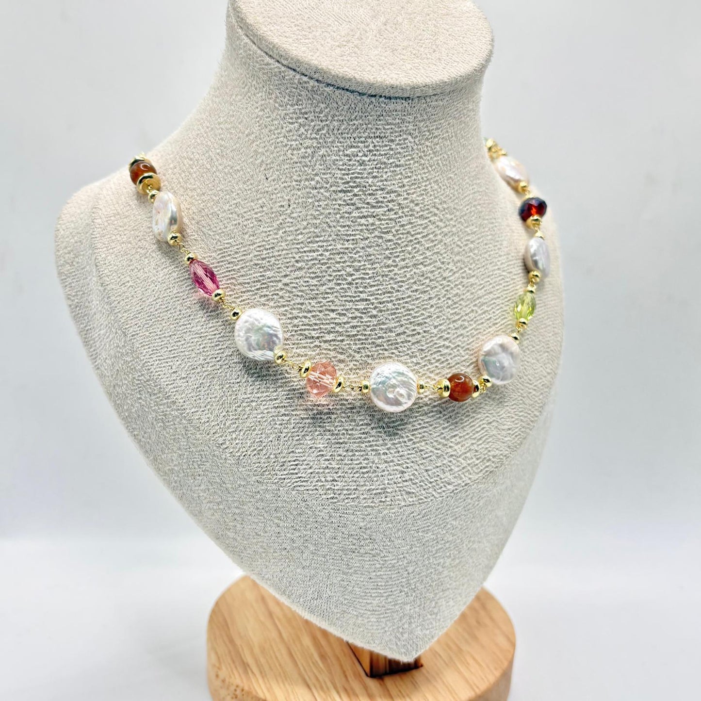 CL PIETRE COLORATE E PERLE PIATTE