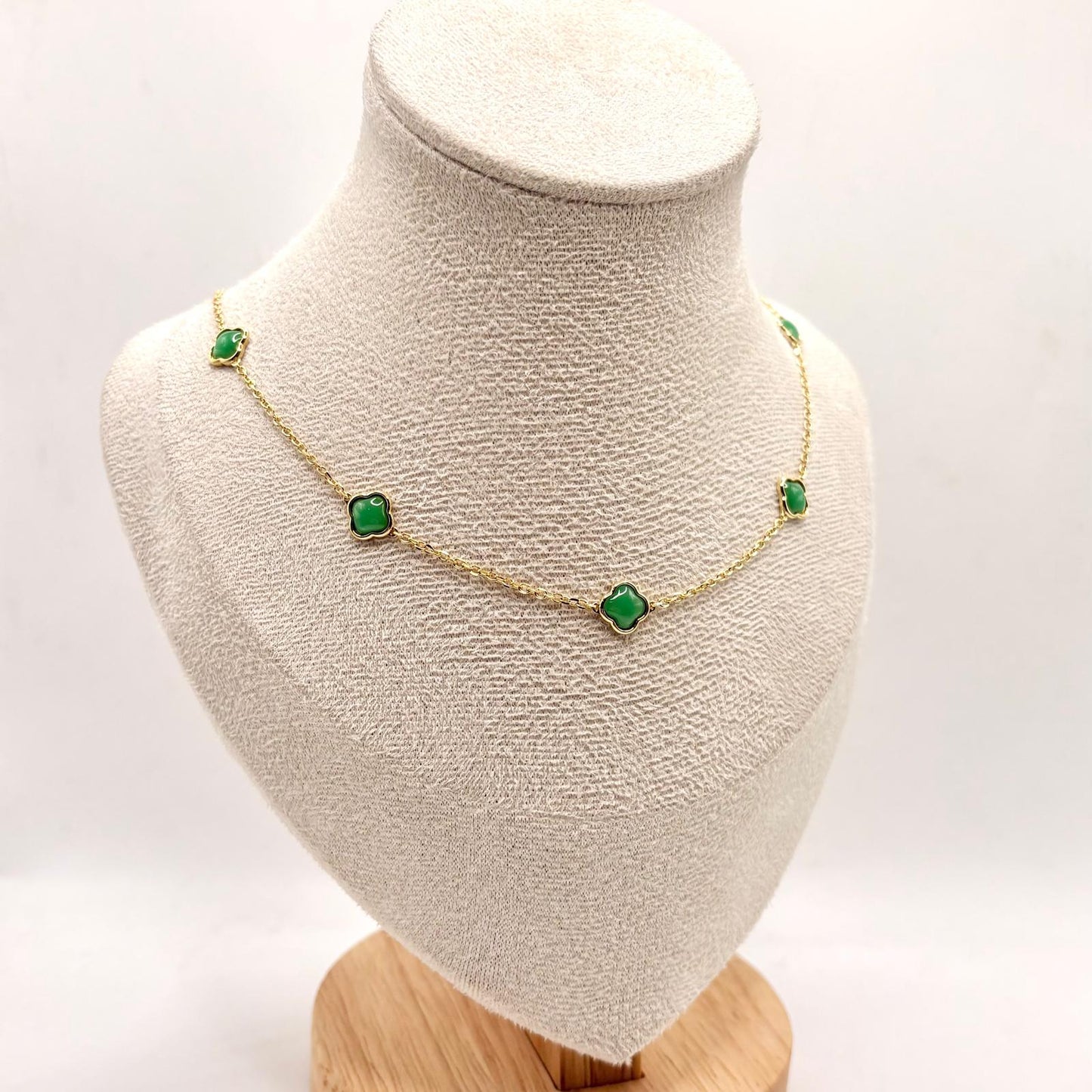 CL 5 QUADRIFOGLI VERDI SMALTO BOMBATO