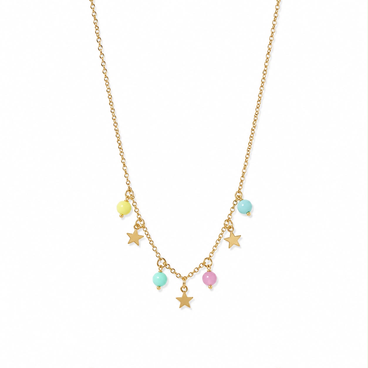 CL PERLINE COLORATE E STELLE LISCE