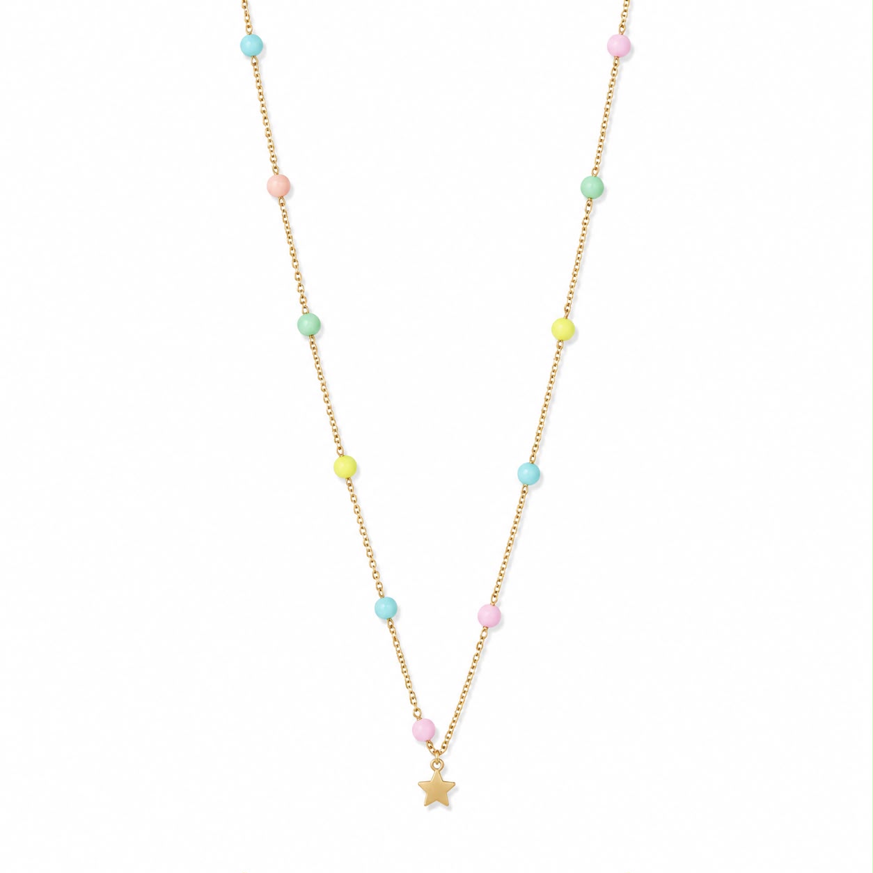 CL PERLINE COLORATE E STELLA LISCIA