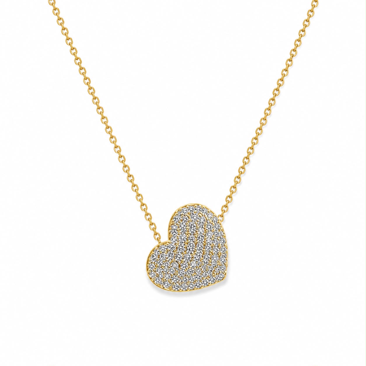 CL BRONZO CUORE ZIRCONI 1,8X1,8 CM