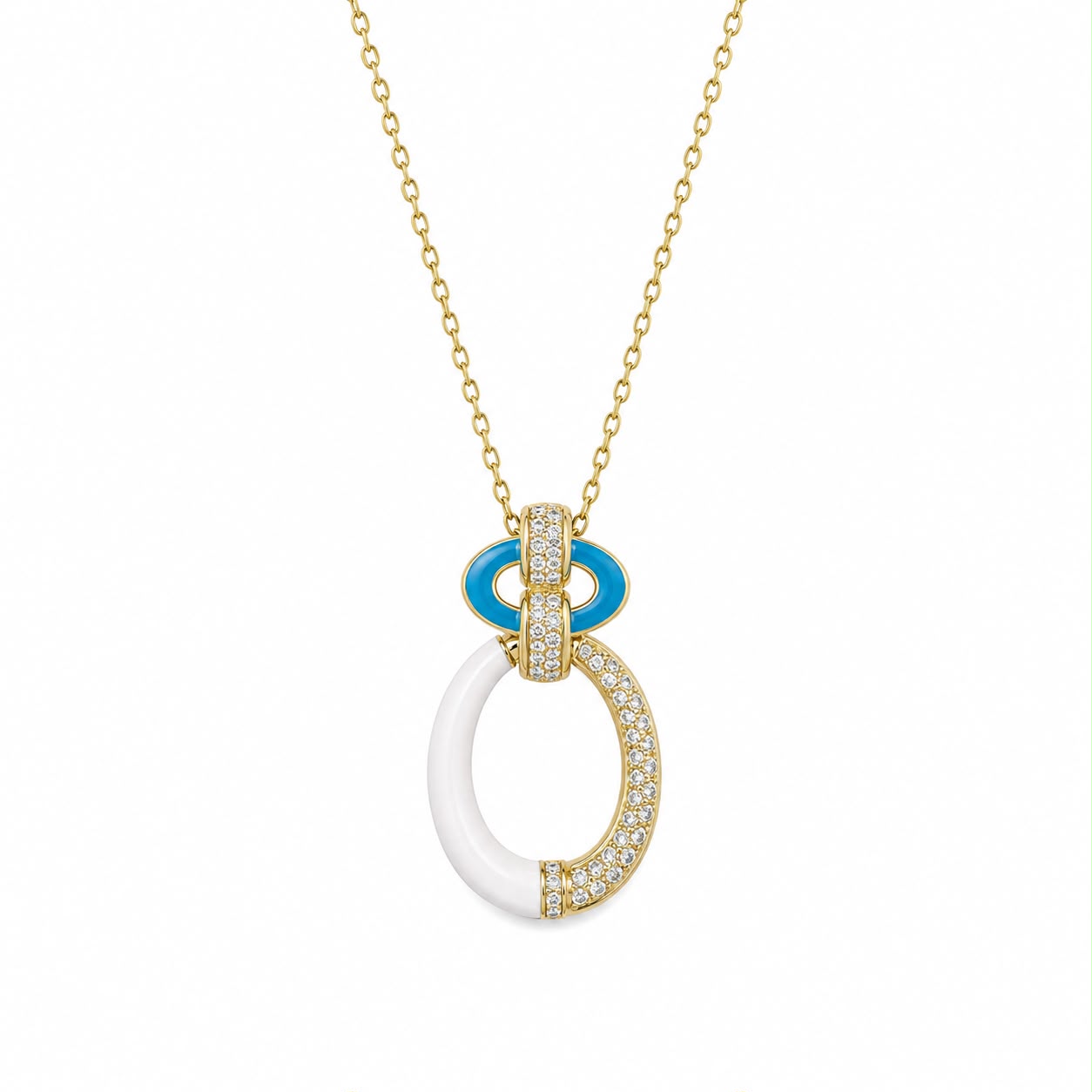 CL BRONZO PENDENTE CON SMALTO