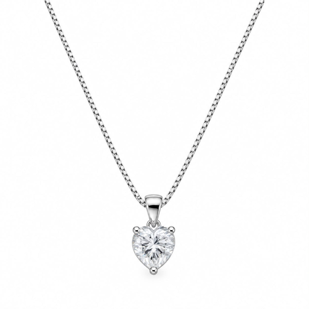 CL MOISSANITE PIETRA A CUORE 8 MM REGOLABILE