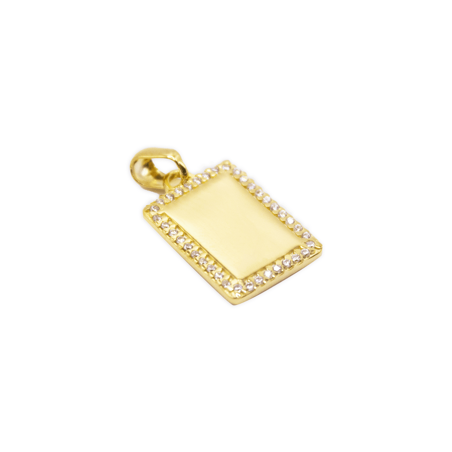 CN TARGA RETT ZIRCONI 1,7X1,3 CM