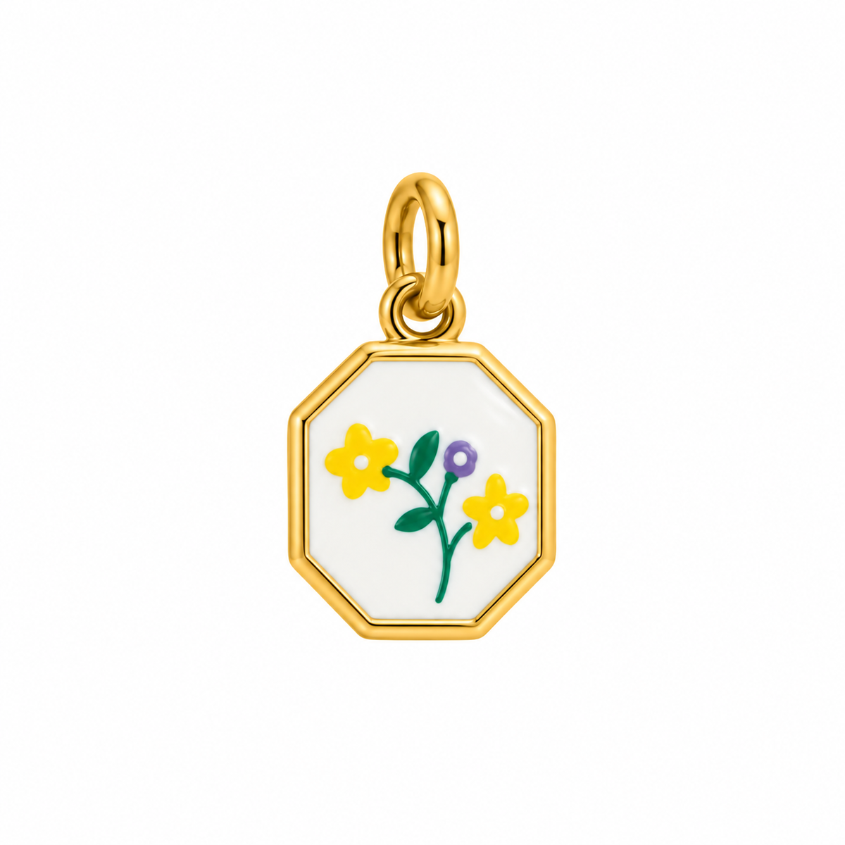 CN FIORI SFONDO SMALTO BIANCO