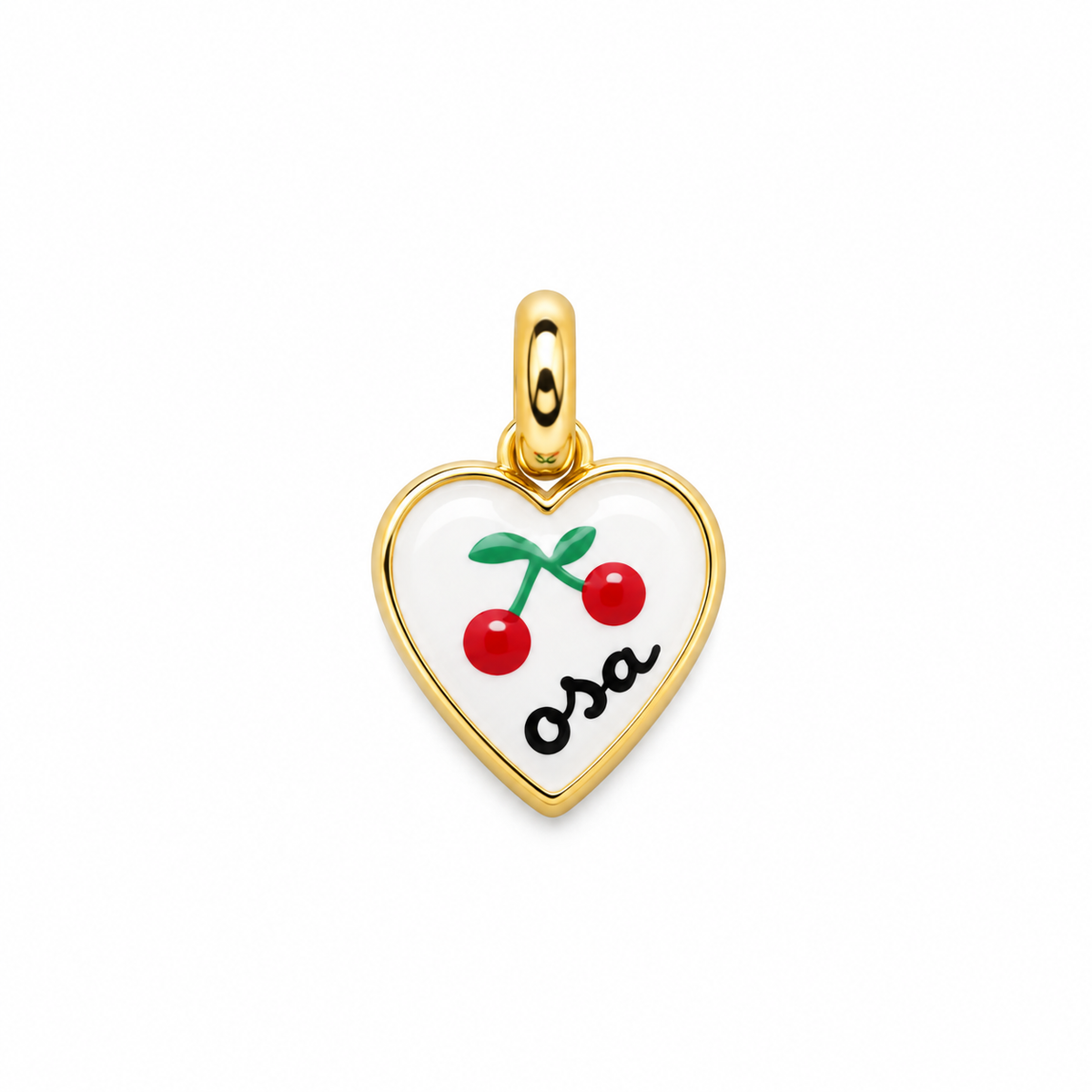 CN CUORE SCRITTA "OSA" E CILIEGIE