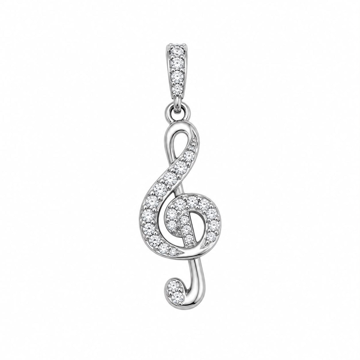 CN CHIAVE DI VIOLINO ZIRCONI