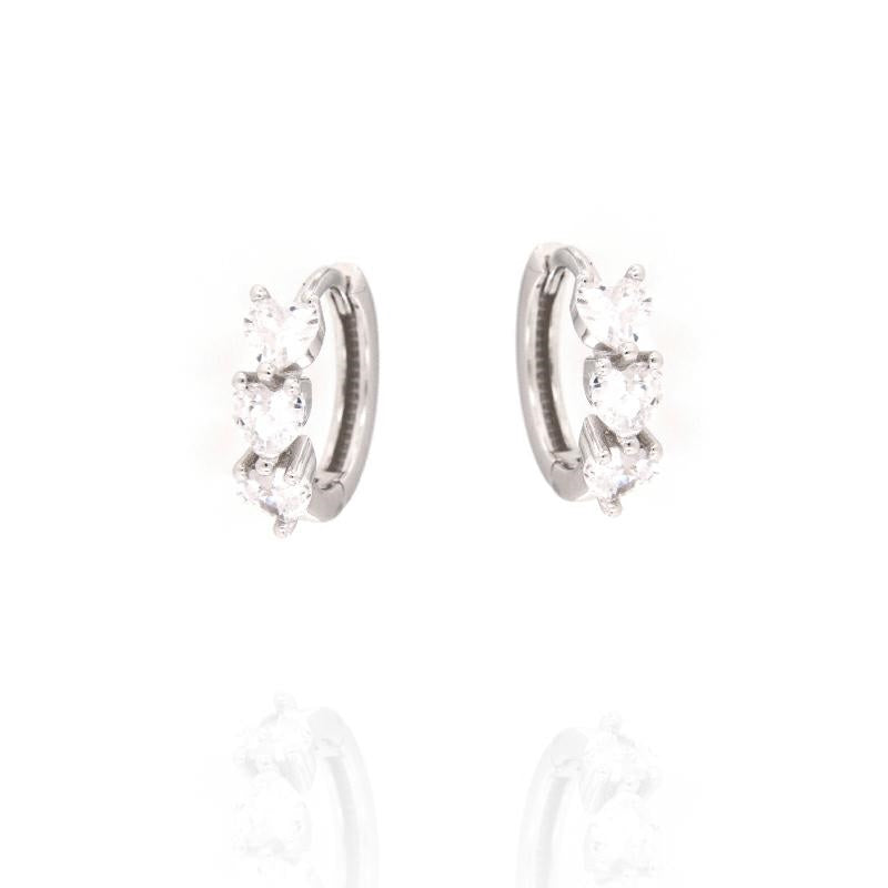 COR TRE CUORI ZIRCONE BIANCO