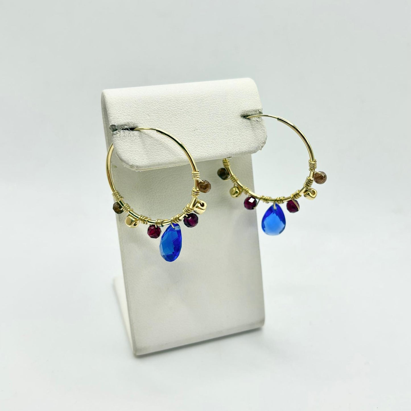 COR LISCIO 2,7 CM CON PENDENTI BLU