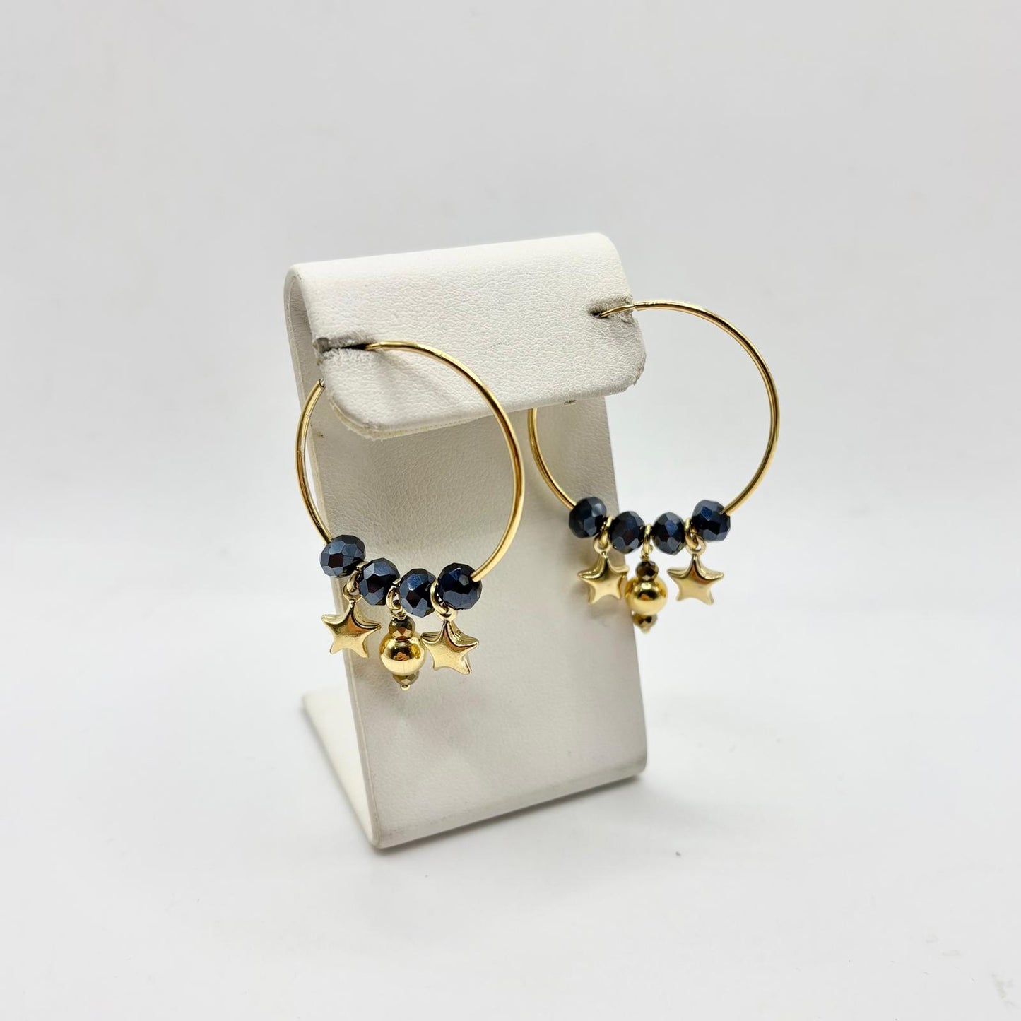 COR LISCIO CON PERLINE BLU E STELLE BOMB