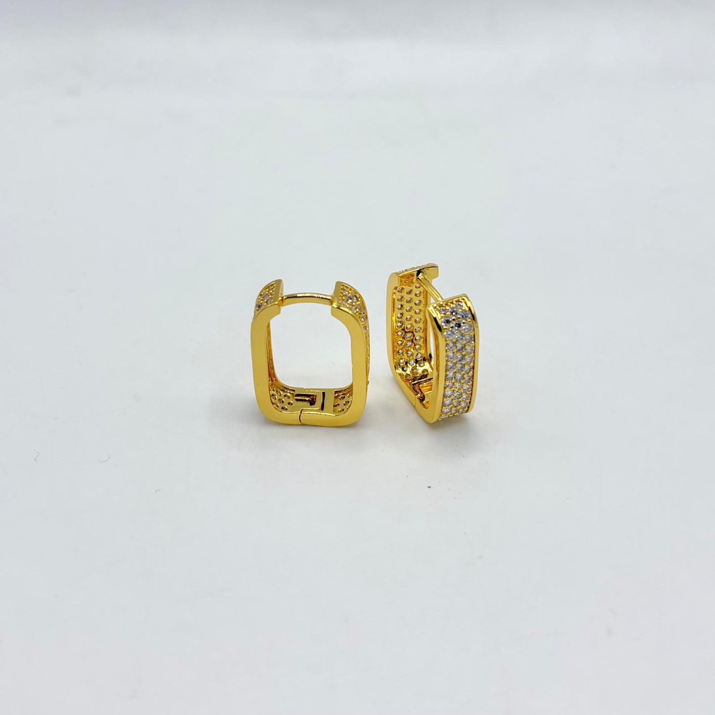 OR BRONZO RETTANGOLARI ZIRCONI SP 6 MM L 1,4 CM