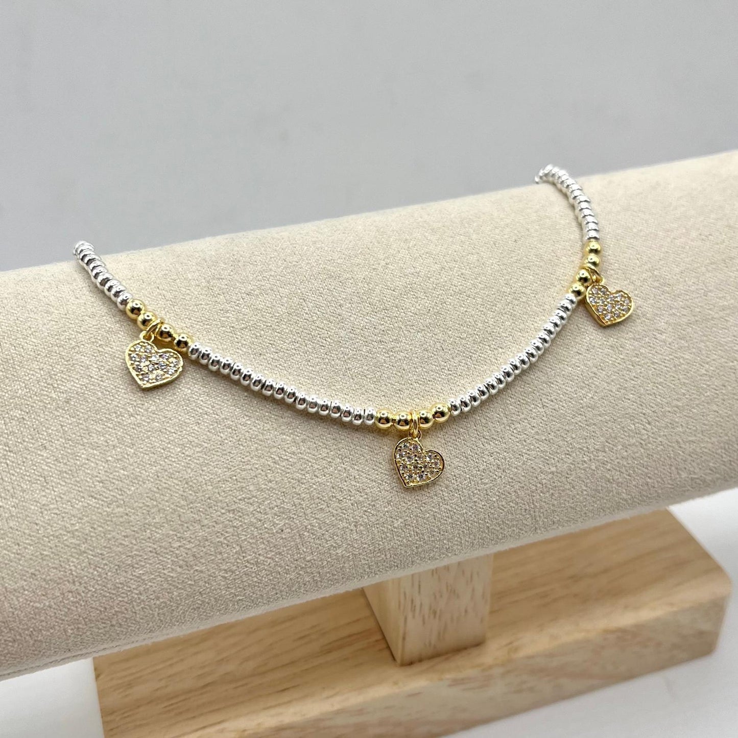 BR DODO PEPITE 3 CHARM CUORE ZIRC