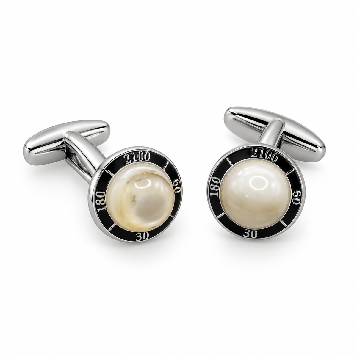GEMELLI CABOCHON BIANCO