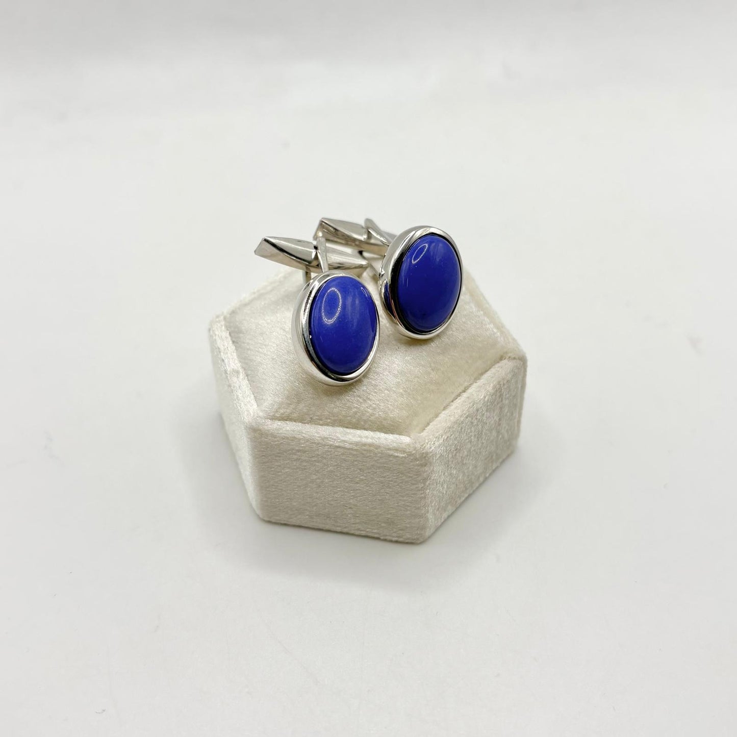 GEMELLI OVALE PIETRA LAPISLAZZULO