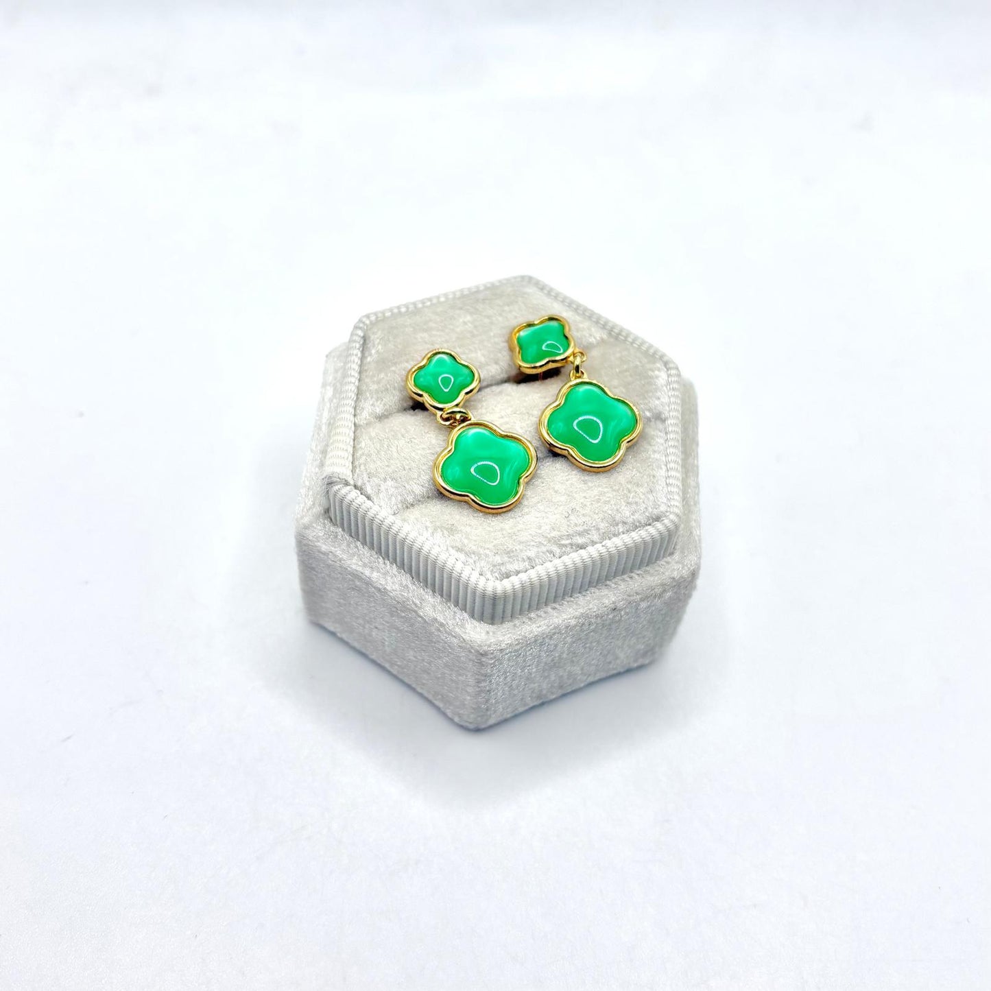 OPN QUADRIFOGLIO VERDE SMALTO BOMBATO