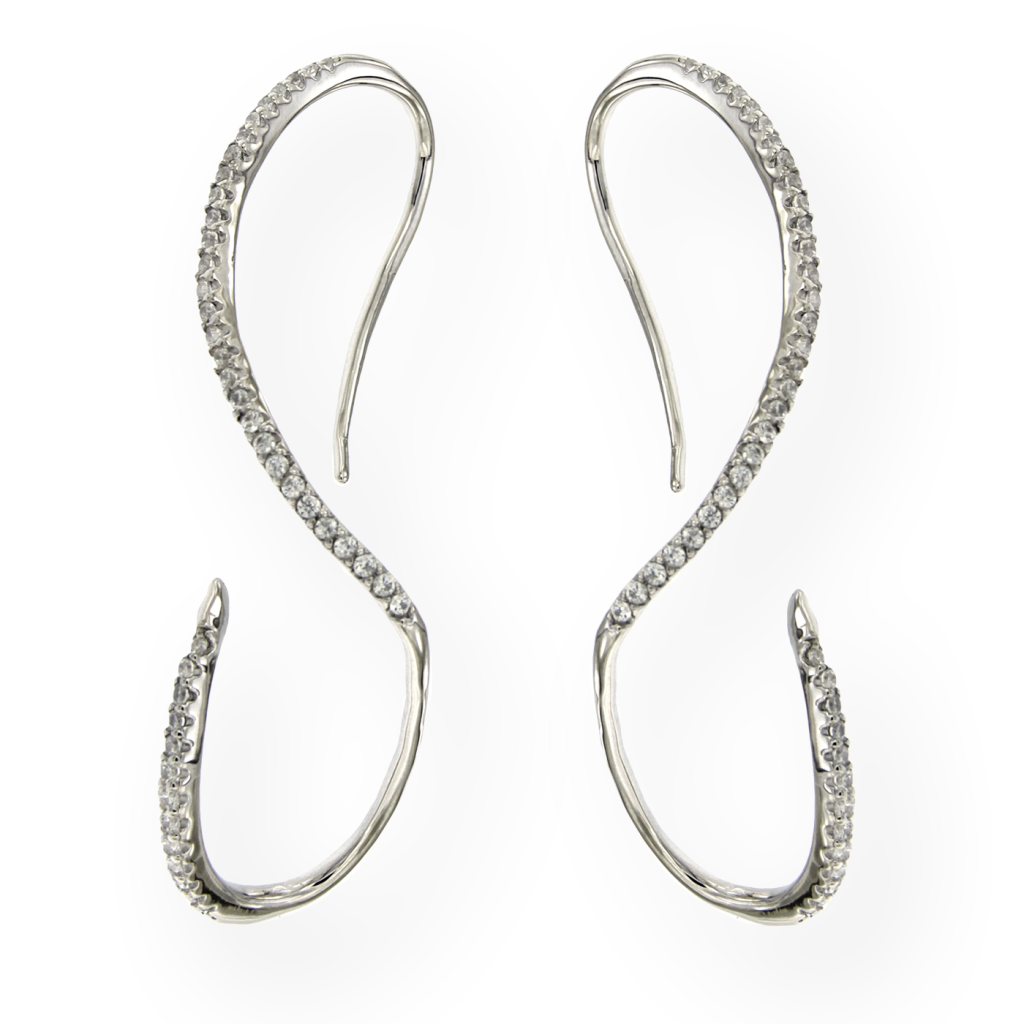 OR LINEA ONDULATA ZIRCONI