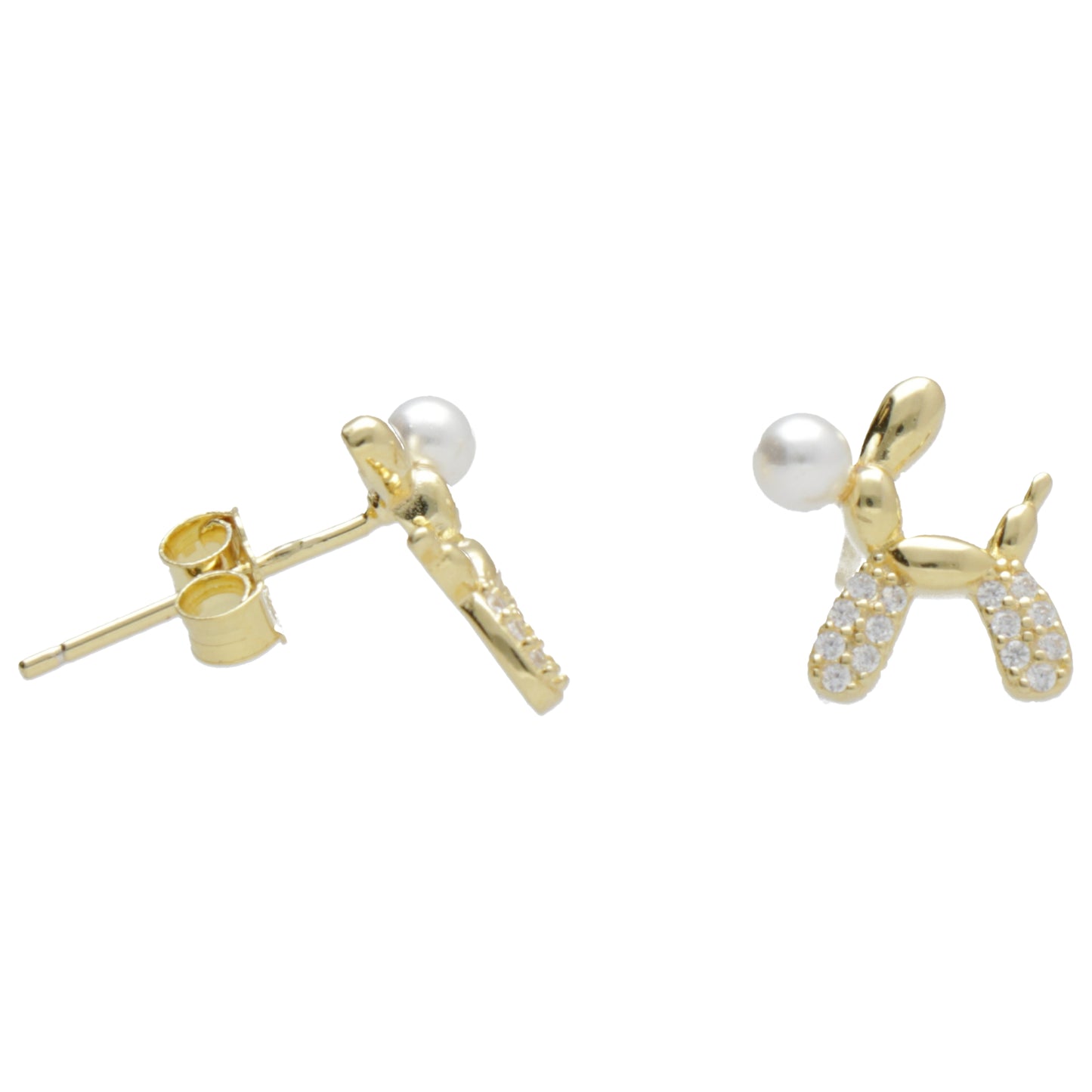 OR CANE PALLONCINO ZIRC E PERLA