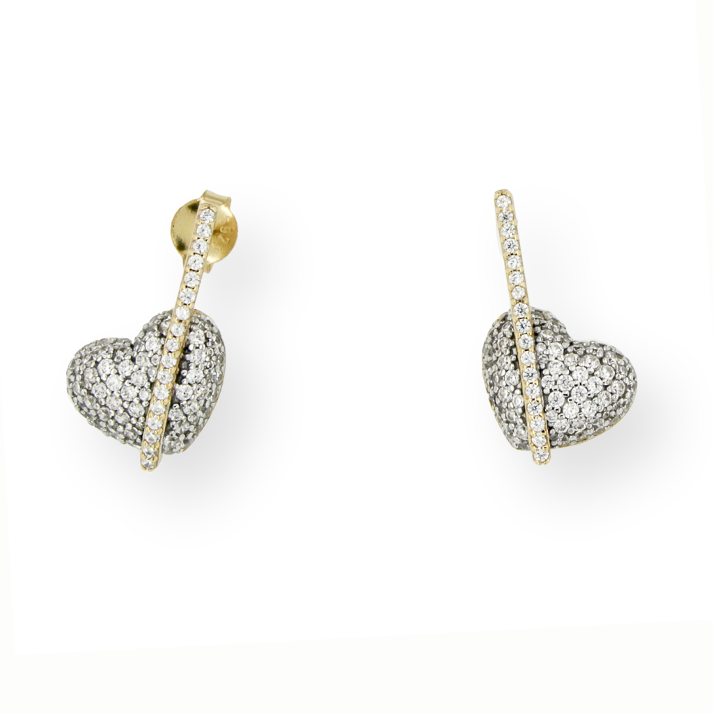 OR CUORE PAVE’ BOMBATO CON ASTICELLA