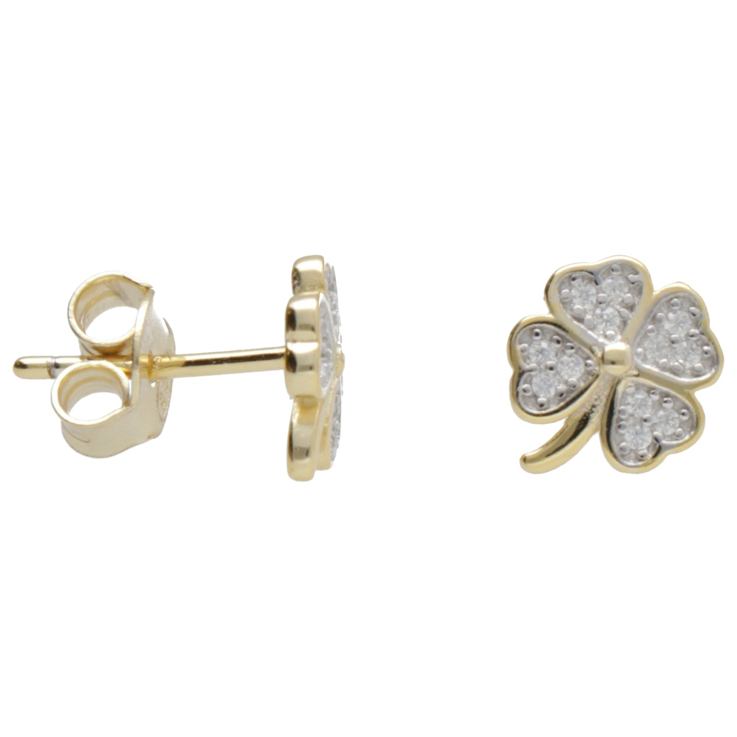 OR QUADRIFOGLIO ZIRCONI