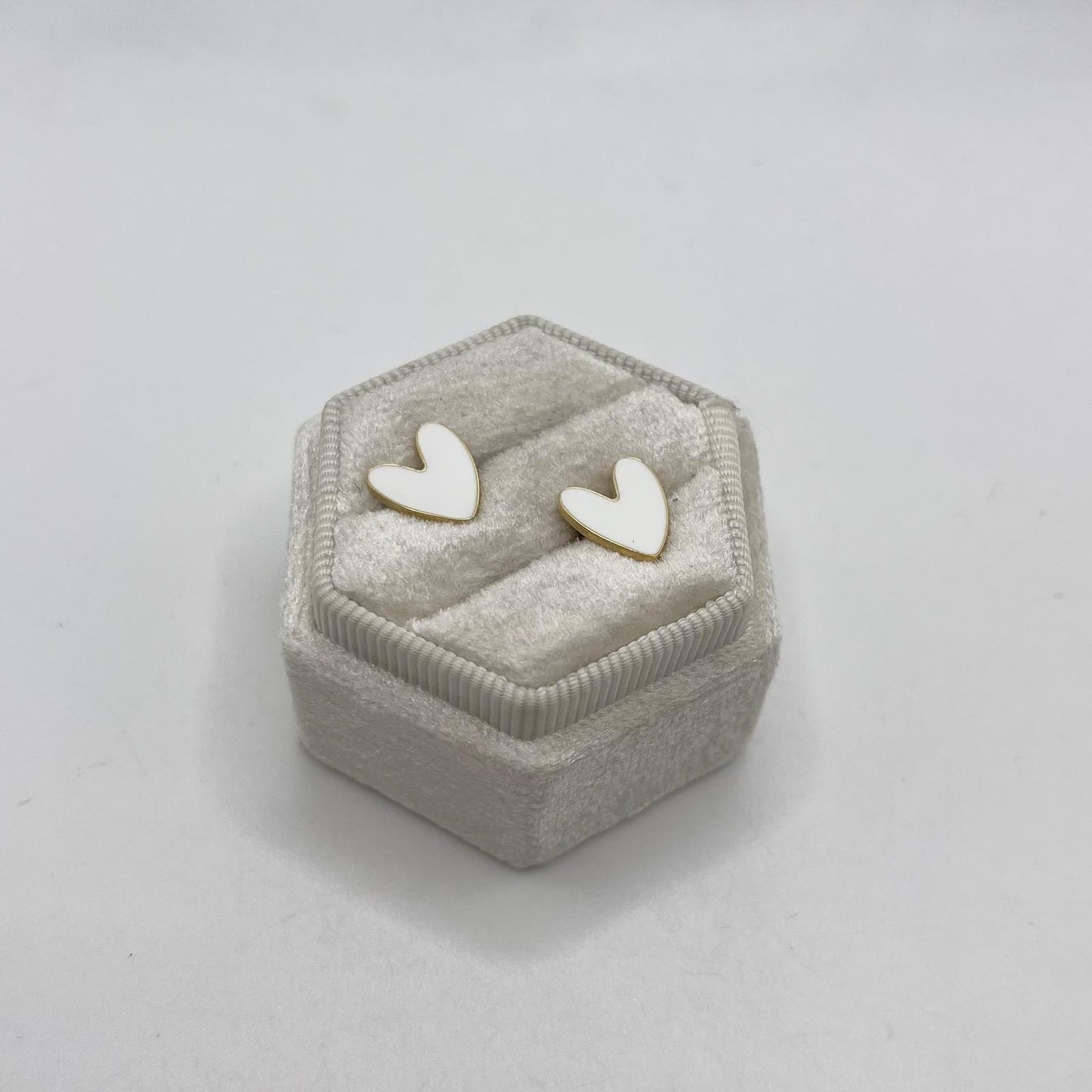 OR CUORE SMALTO BIANCO