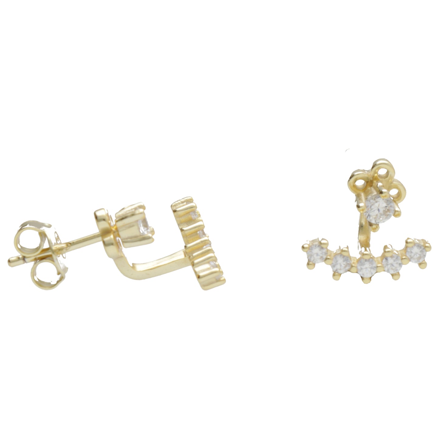 OR EAR JACKET ZIRC + ARCO 5 ZIRCONI