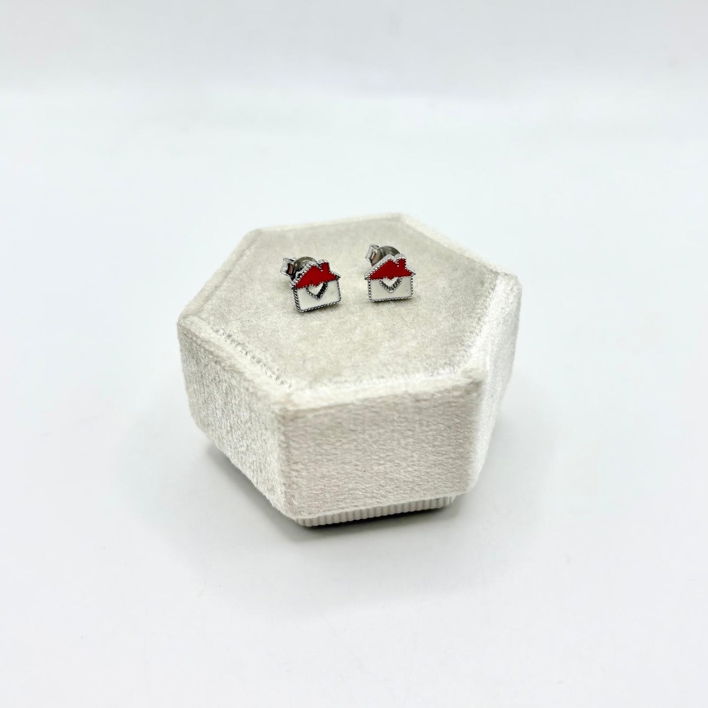 ORB CASETTA SMALTO BIANCO E ROSSO
