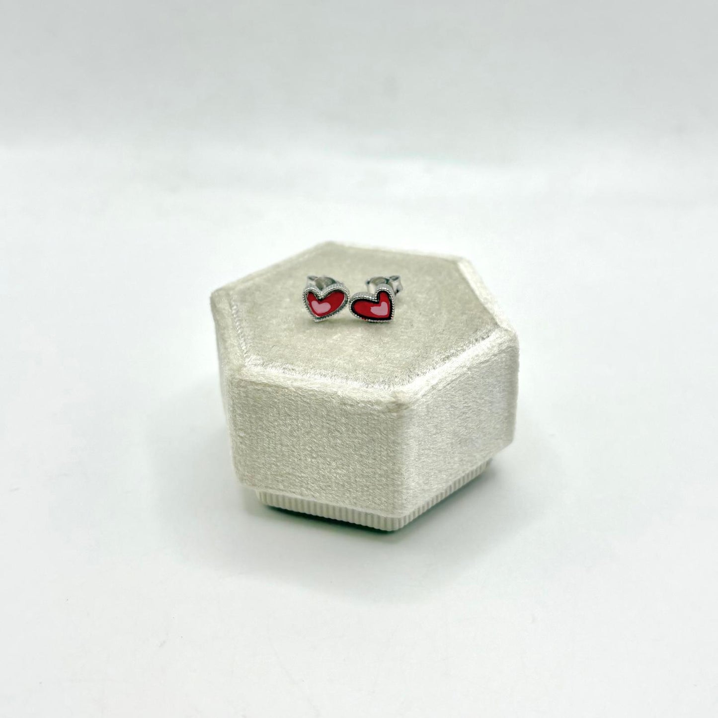 ORB CUORE SMALTO ROSA E ROSSO