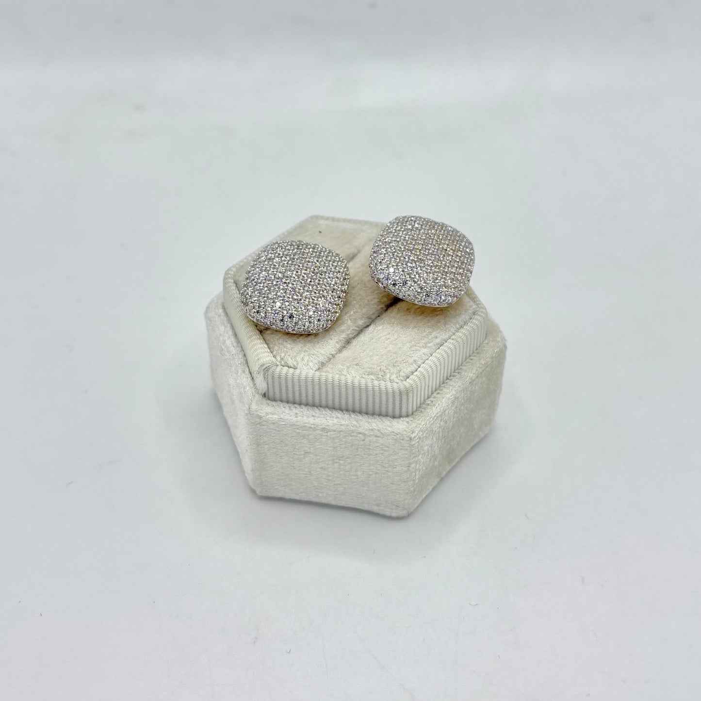 OR BRONZO ROMBO ZIRCONI 1,8X1,5 CM