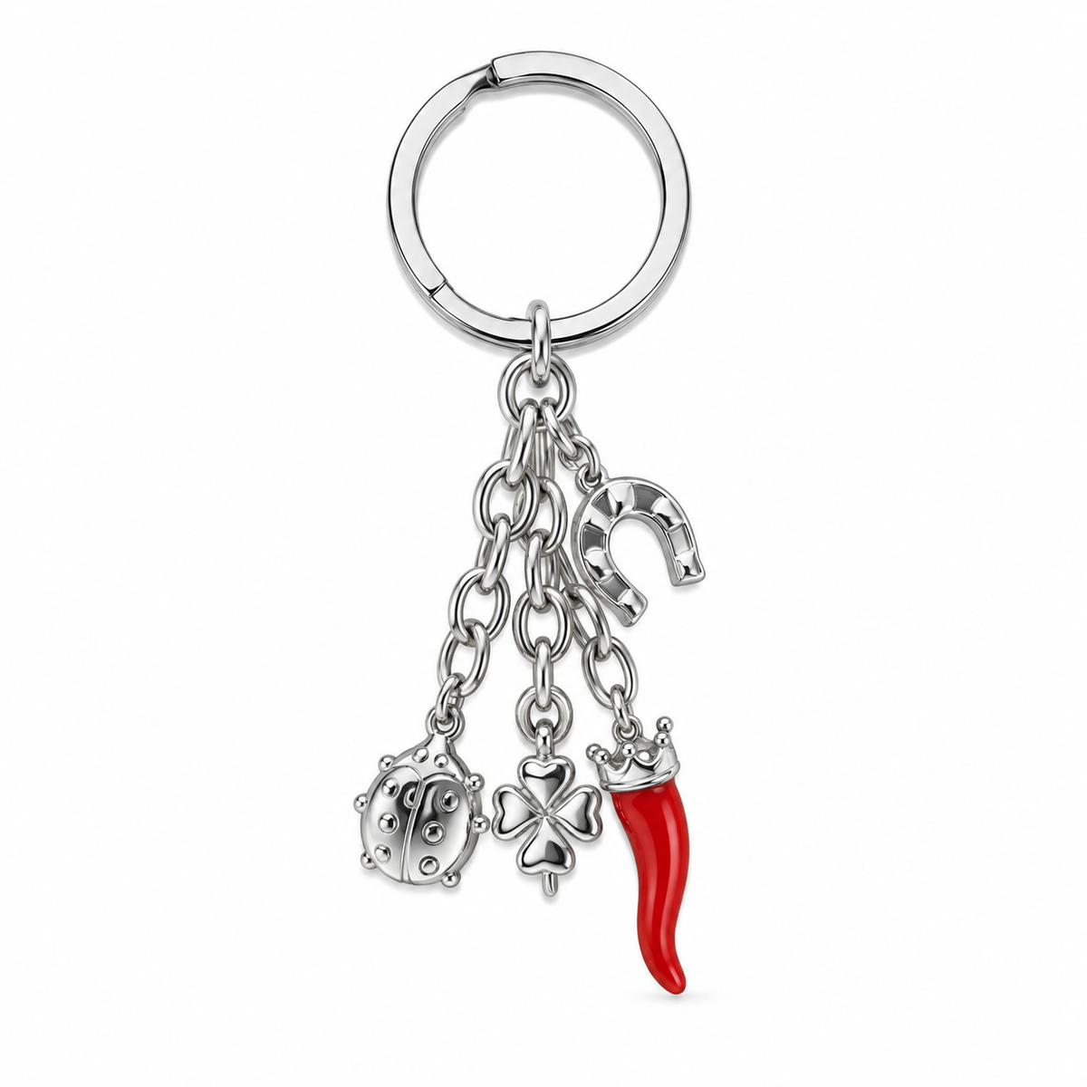 PORTACHIAVI CON CIONDOLI PORTAFORTUNA