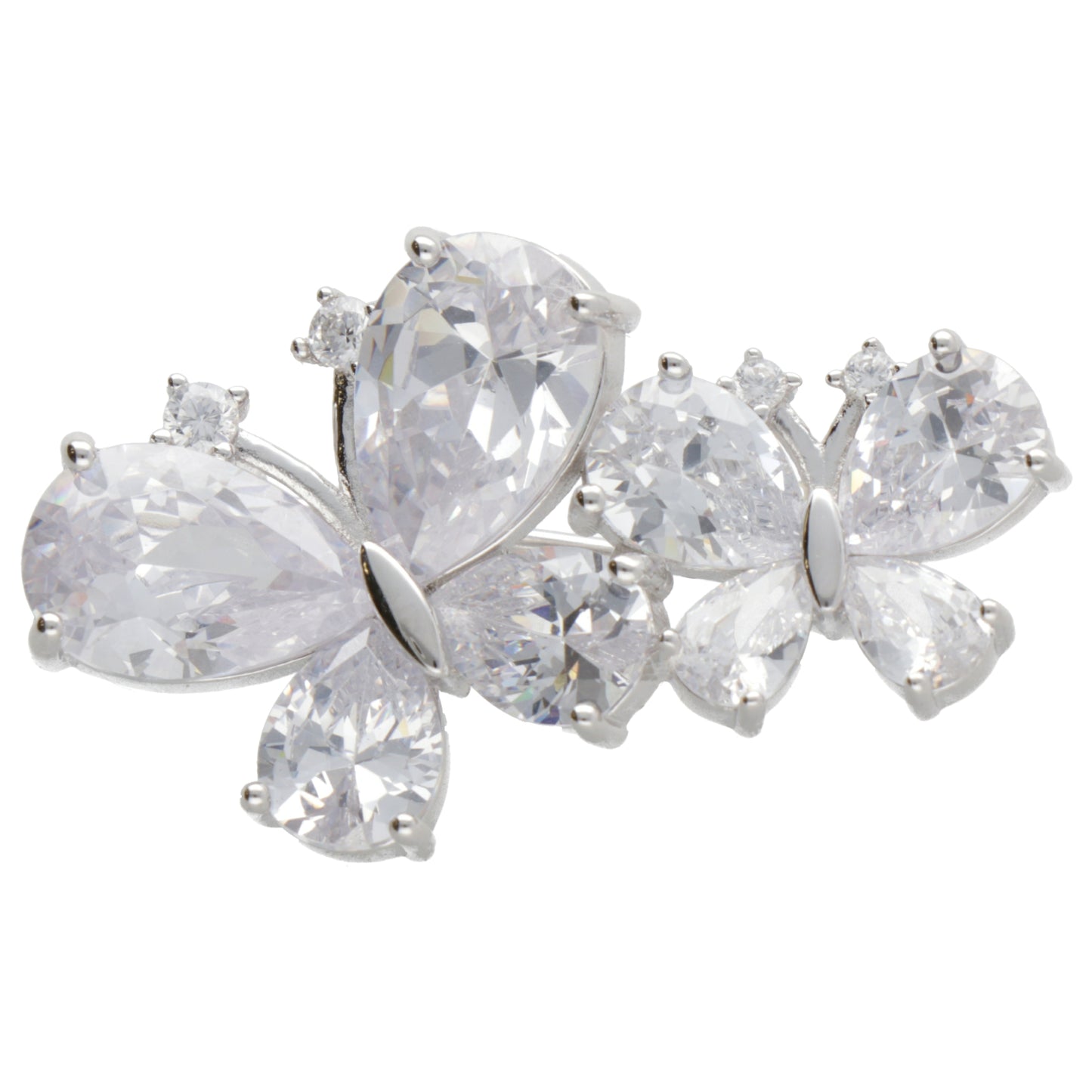 SPILLA DUE FARFALLE PIETRE