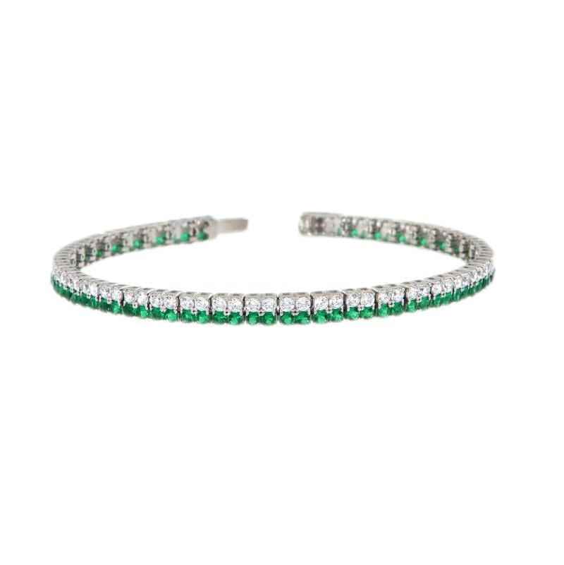 TN ZIRC WHITE AND COLORED ROW 18 CM 4MM