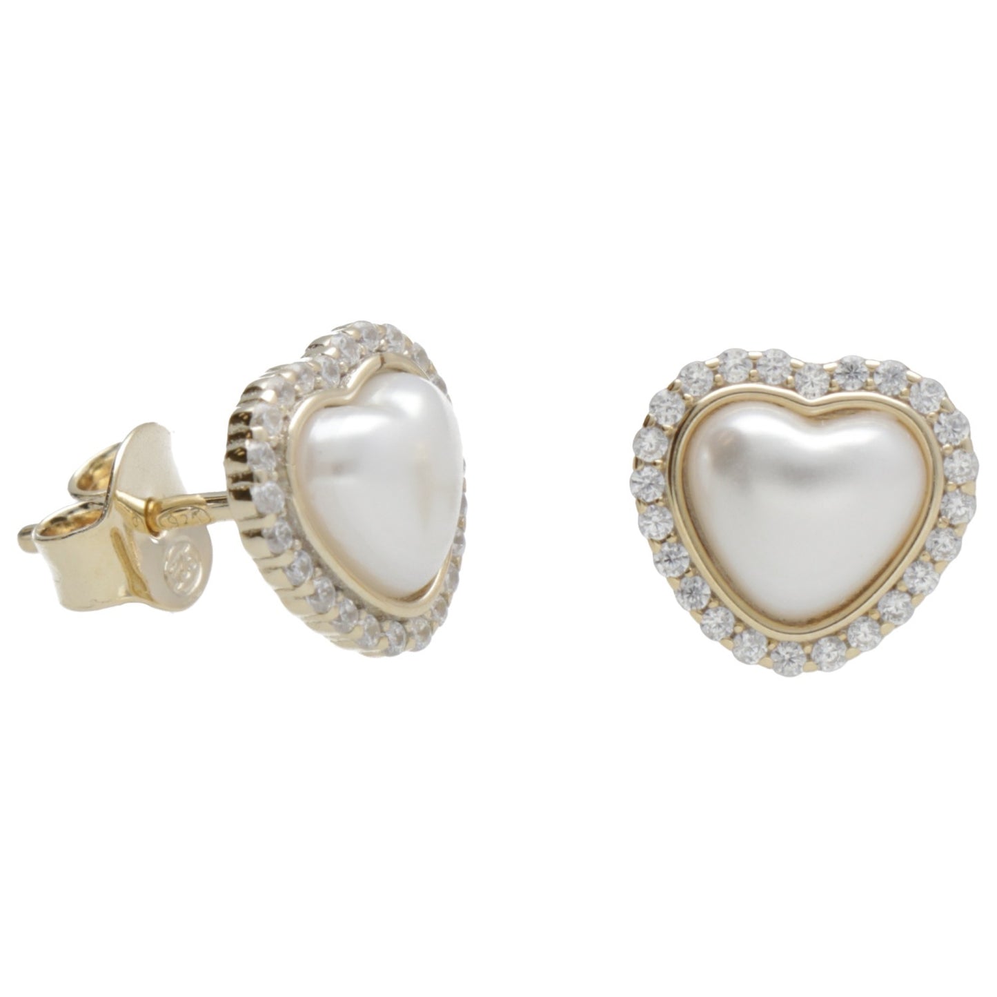 OR CON PERLA CUORE + ZIRC