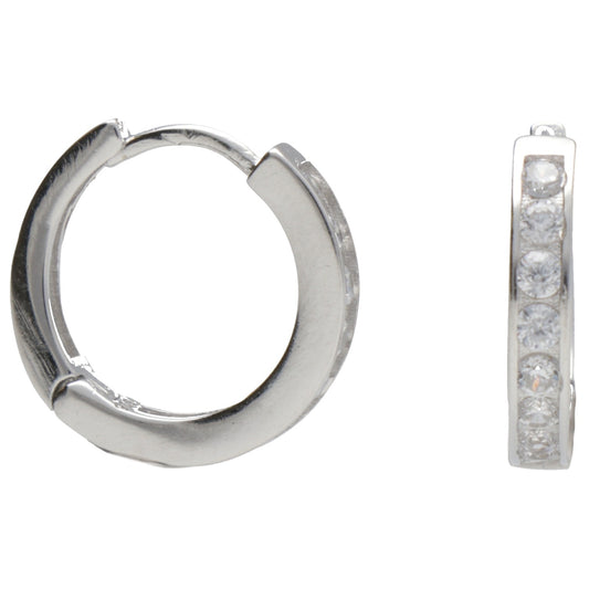 CERCHIO  CON PIETRE DIAM 1.1CM  CAN 2 MM