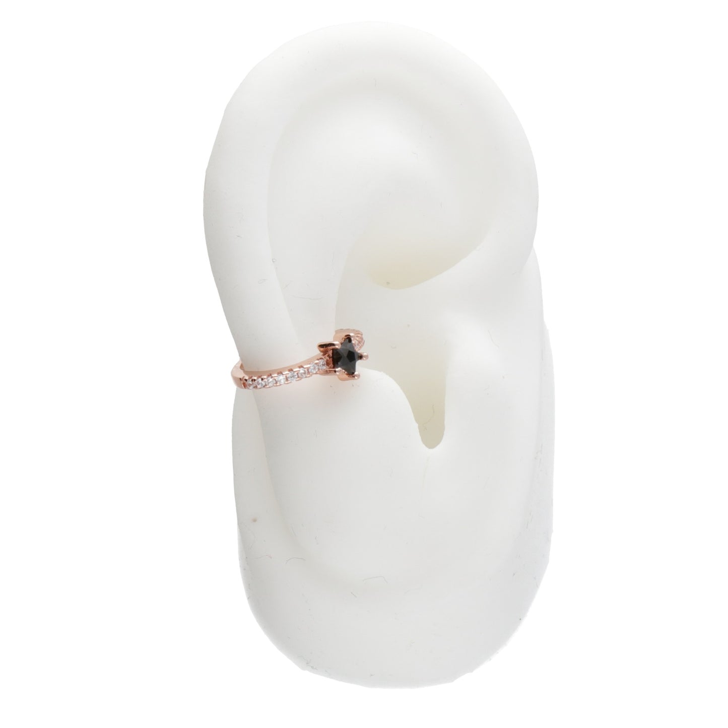 EARCUFF ZIRCONI STELLA NERA