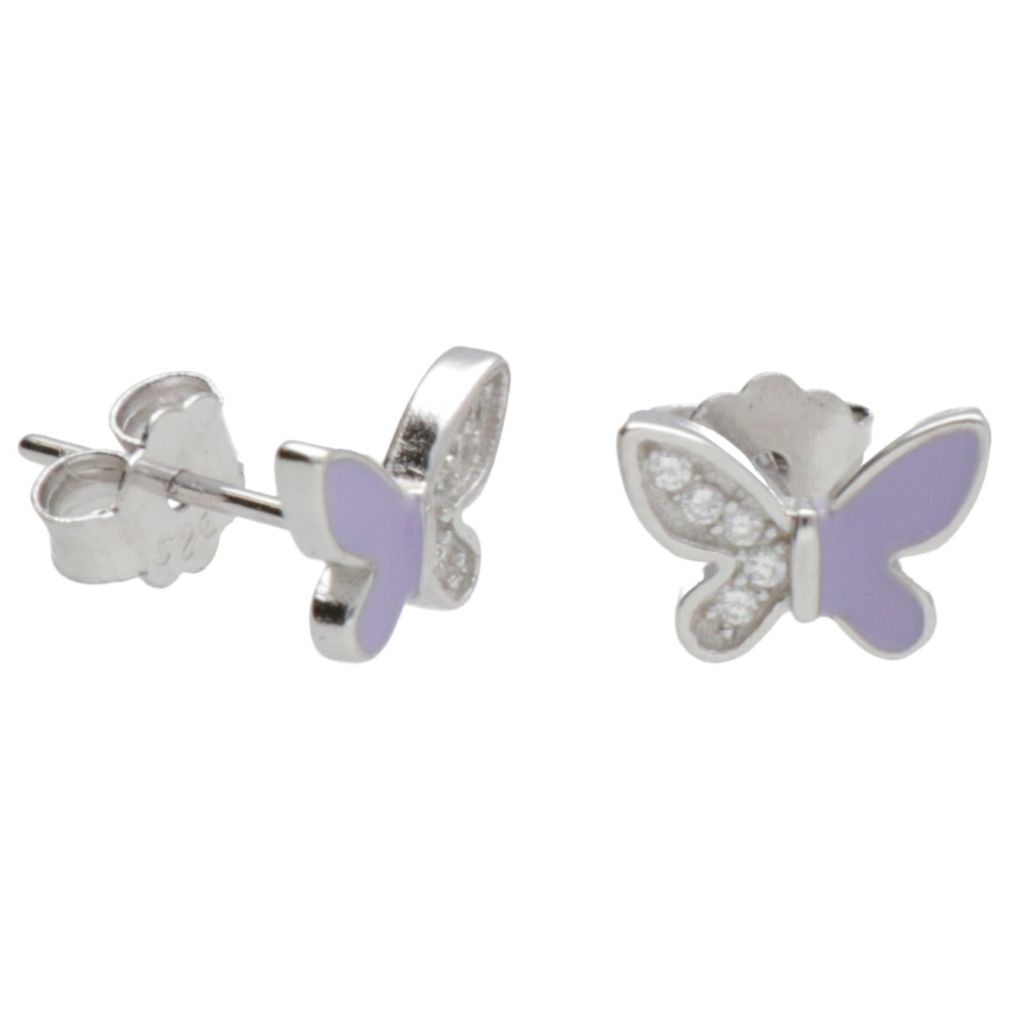 OR FARFALLA ZIRC SMALTATO