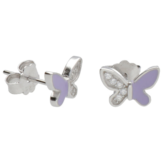 OR FARFALLA ZIRC SMALTATO