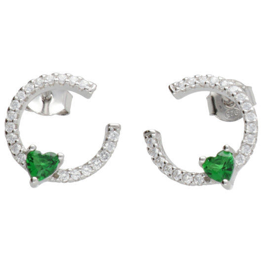 OR CERCHIO ZIRC CON CUORE COLORATO