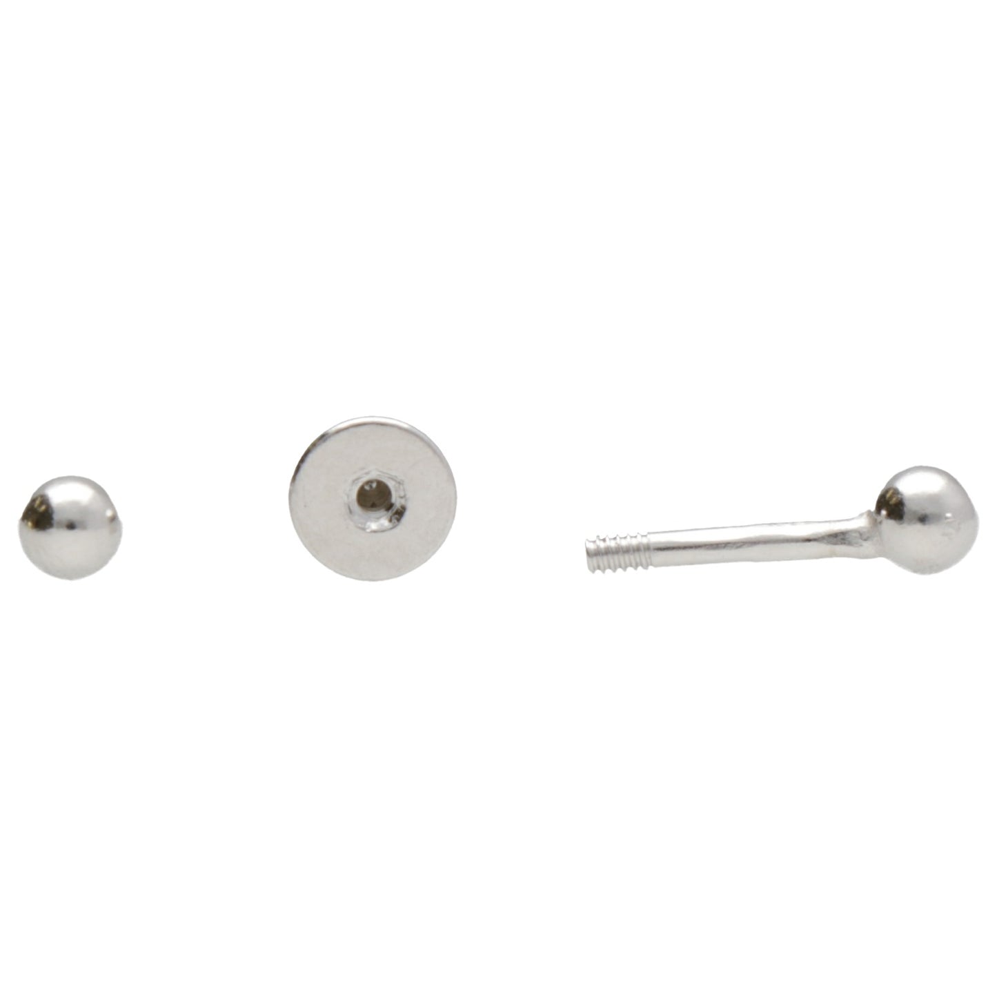 PIERCING PALLINO 3MM CHIUSURA A VITE