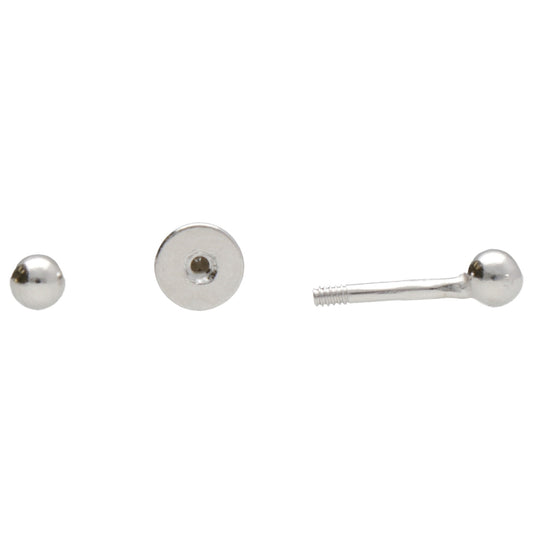 PIERCING PALLINO 3MM CHIUSURA A VITE