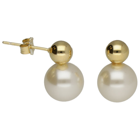 OR QUADRATO E PERLA 10MM