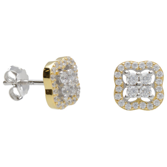 OR QUADRIFOGLIO ZIRCONI