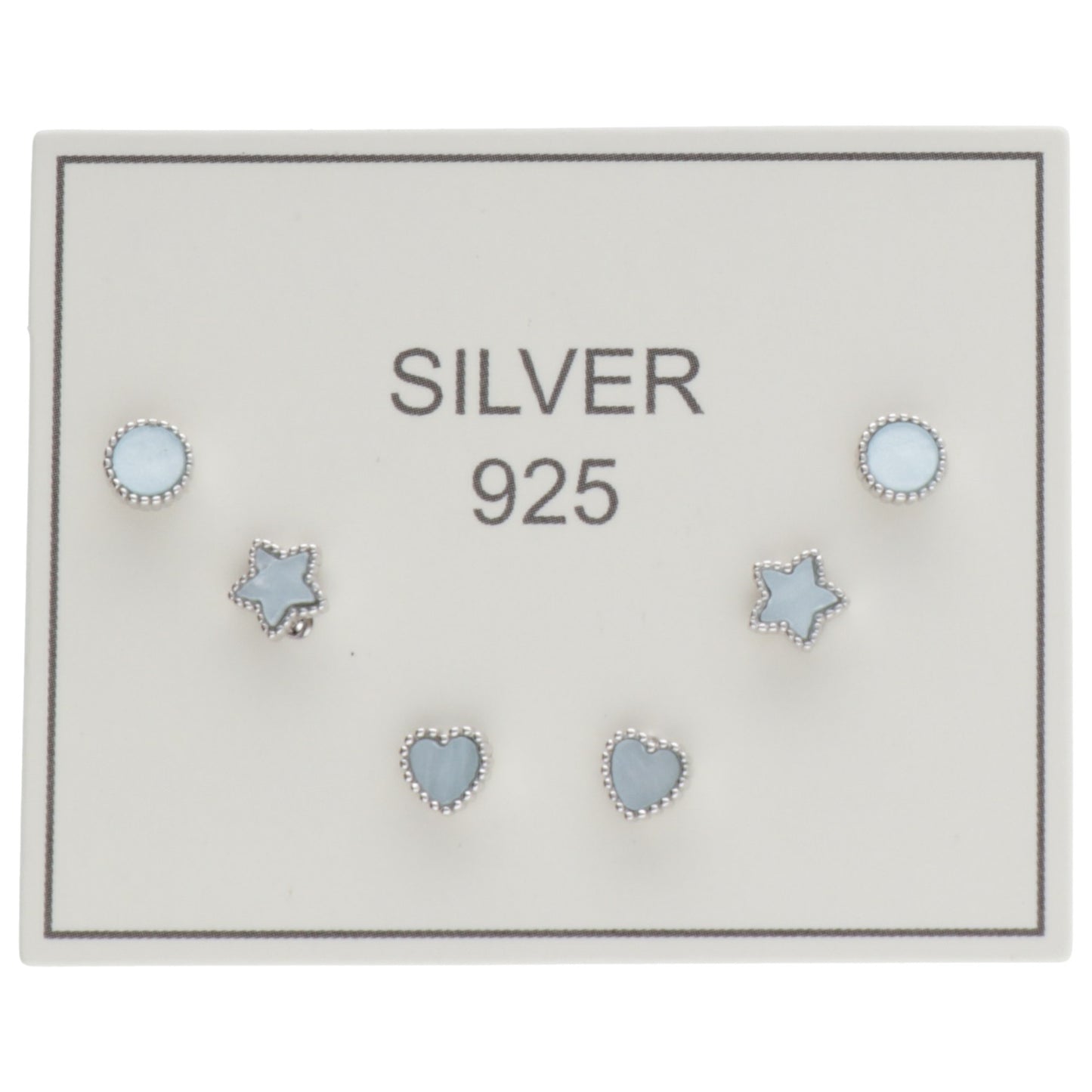 SET OR BLUE STARS HEARTS CIRCLE