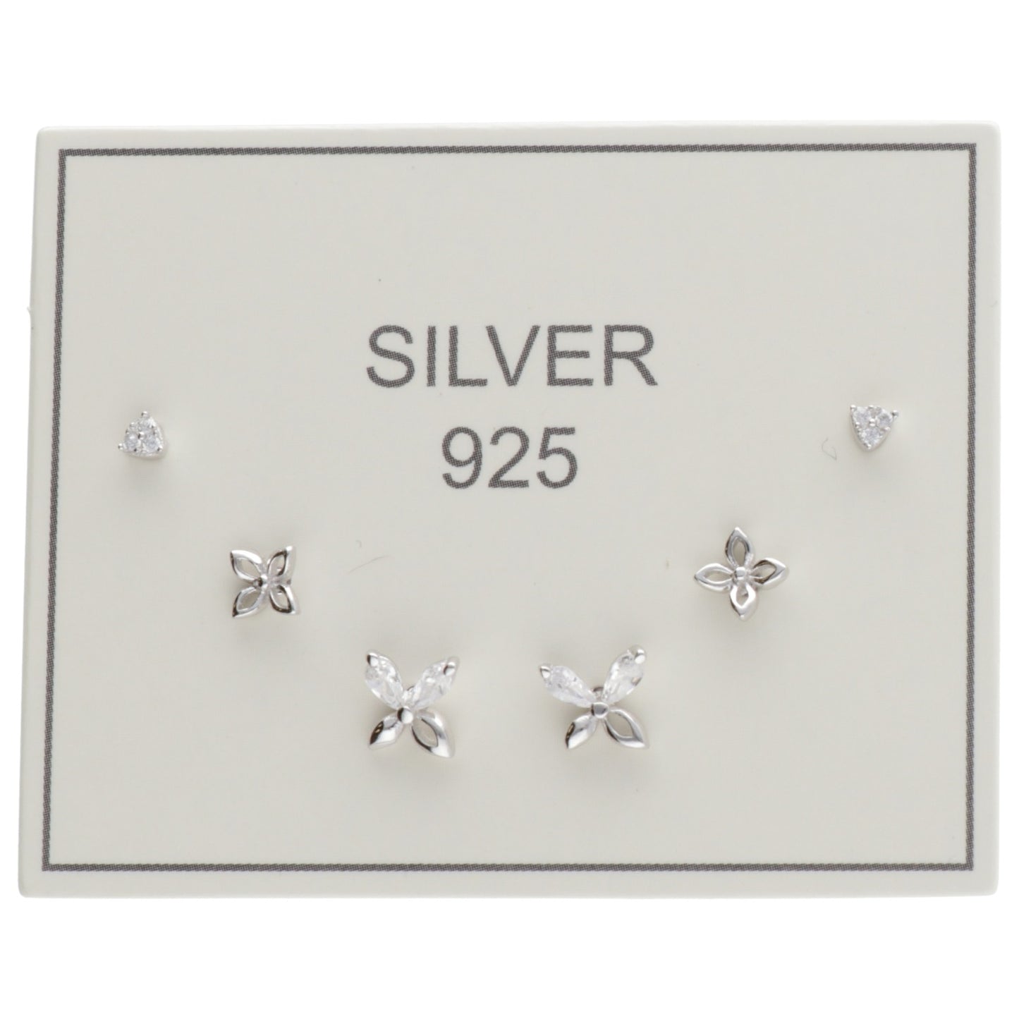 SET ORECCHINI FIORI ZIRC