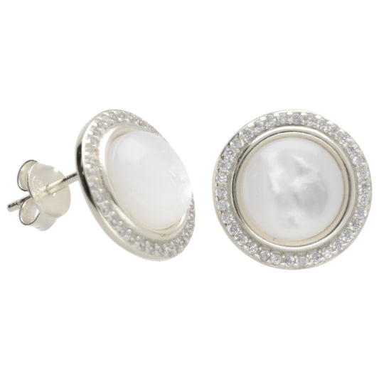OR TONDI MADREPERLA E ZIRCONI