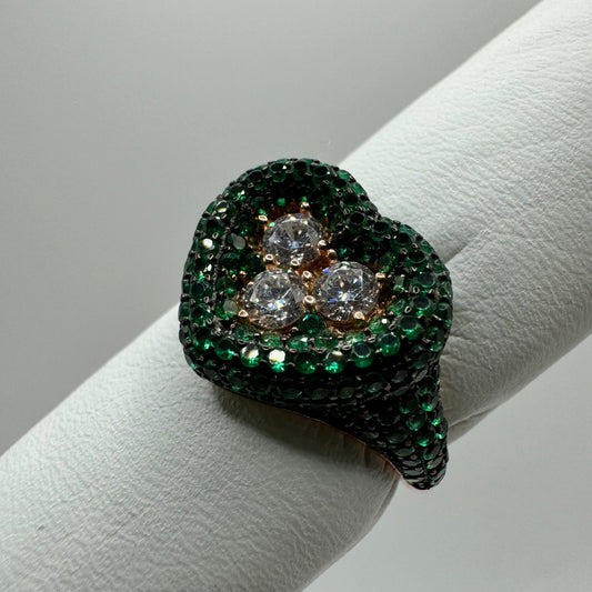 AN ZIRC COLORATI CUORE 3 ZIRC CENTRALI