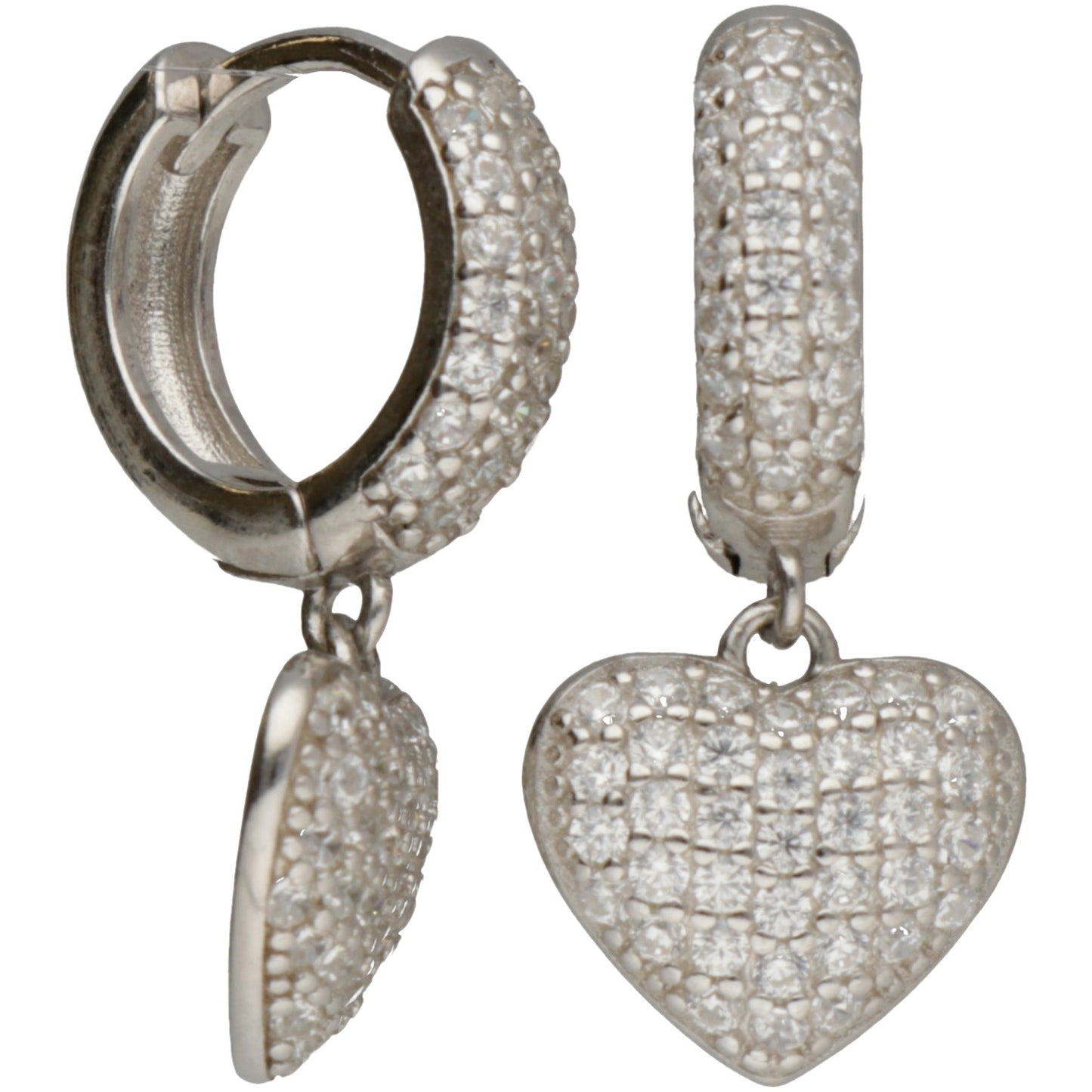 OR CERCHIO CON CUORE DI ZIRCONI