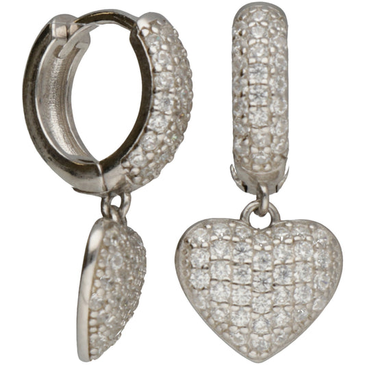 OR CERCHIO CON CUORE DI ZIRCONI