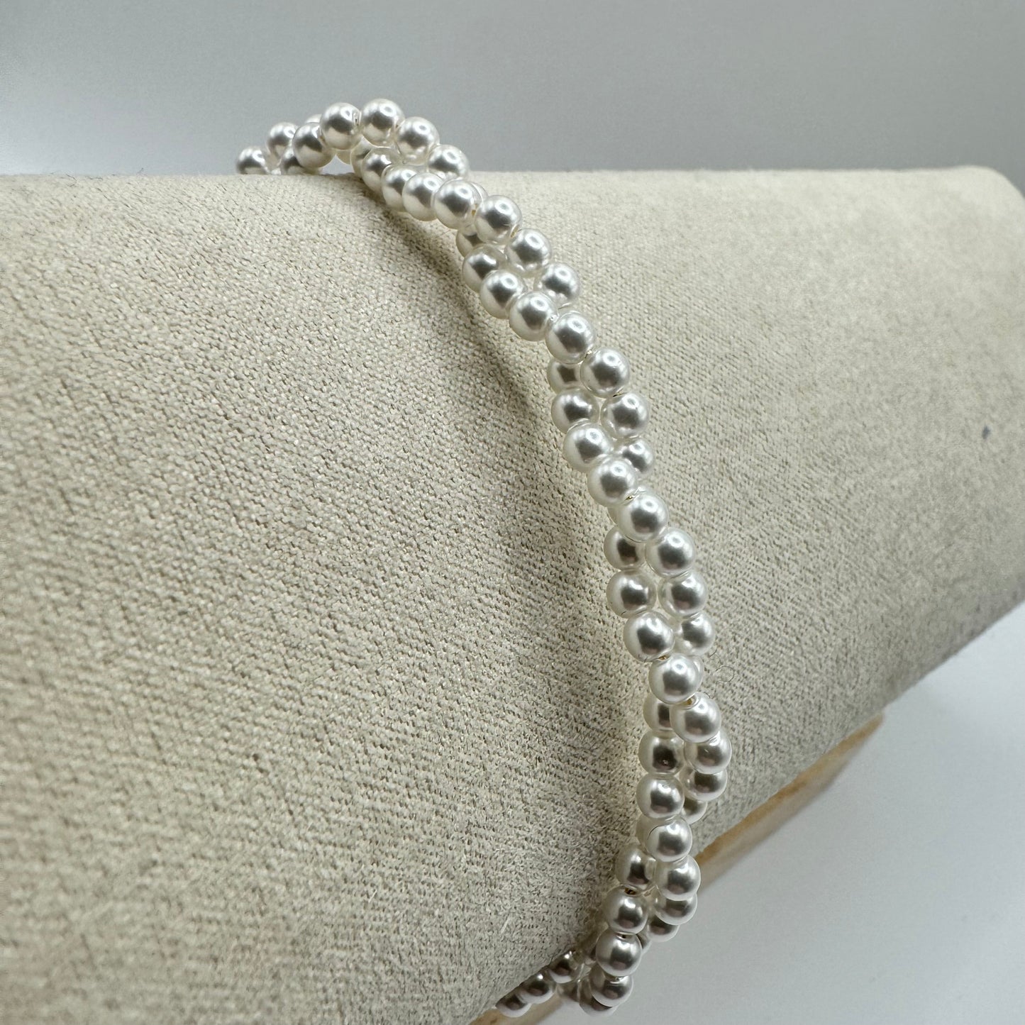 BR 2 FILI PERLINE INTRECCIATI